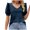 Navy-07, variant on Mittory Womens Summer Tops Puff Short Sleeve V Neck T Shirts Loose Casual Tshirts