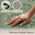 thumbnail image 6 of ODIKA 9'x12' Washable Area Rug Non-Shedding, Easy Care Boho Farmhouse Vine Border Entry Botanical Trailing Door Entryway Refined for Master Suite, California King, Under Bed, 6 of 7