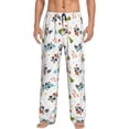 thumbnail image 2 of Lsque happy new year Raccoon Print Men's Pajama Pants, Lounge Pant - Comfortable Home Wear,Elastic Waistband, Stylish Design-Large, 2 of 9