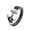 Silver-S01, variant on Terandius Double-Layer Black Leather Stylish Men's Bracelet, Men's Jewelry Gift
