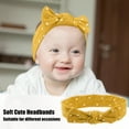 thumbnail image 3 of Polka Dot Bow Headband Fashion Cute Cotton Hair Band for Teenager Yellow  7.7Inch, 3 of 6