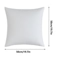 thumbnail image 3 of Housse de Coussin d'Extérieur Imperméable - 19,7 Pouces x 19,7 Pouces - Protège-Coussin Moderne Uni, Housse de Mobilier de Patio Contemporain, Coussin de Dossier Résistant aux Intempéries, JKODE, 3 of 7