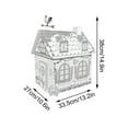 thumbnail image 3 of Teissuly Clearance DIY Christmas Playhouse Easily Foldable For Storage Kids Coloring House Fortress Family Activities Coloring Your Own Crafts 6ML Best Gift, 3 of 9