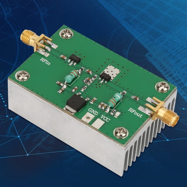 Módulo amplificador de señal, 1-512MHz 1.6W Amplificador de banda ancha de baja M Hz Amplificador de banda ancha Tecnología avanzada