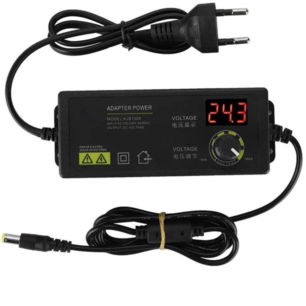 3-36V 60W Adaptador de corriente Voltaje ajustable Pantalla LED Fuente de alimentación Enchufe de la UE Ehuebsd Libre de BPA