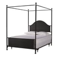 thumbnail image 5 of Bowery Hill Industrial Metal Queen Canopy Bed with Bed Rail in Black, 5 of 12