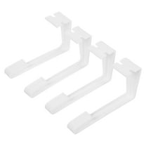 Homoyoyo RV Curtain Hold Downs 4-Pack White Plastic Interior Fixtures Easy Install Secure Window Curtains