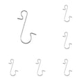 thumbnail image 2 of Ornament Hooks for Christmas Tree, 100 Pack Metal Wire S-Shaped Hangers, Sturdy Hooks for Hanging Decorations, Ornaments, Lights, Small to Medium Ornaments, Decorative S-Hooks *100, 2 of 5