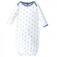 thumbnail image 4 of Hudson Baby Infant Boy Cotton Long-Sleeve Gowns 3pk, Blue Whales, 0-6 Months, 4 of 4