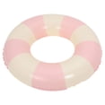 thumbnail image 1 of Miangastore Inflatable Float Swimming Ring Beach Pool Party Swimming Ring PVC Striped Swimming Ring Size 80#, 1 of 7