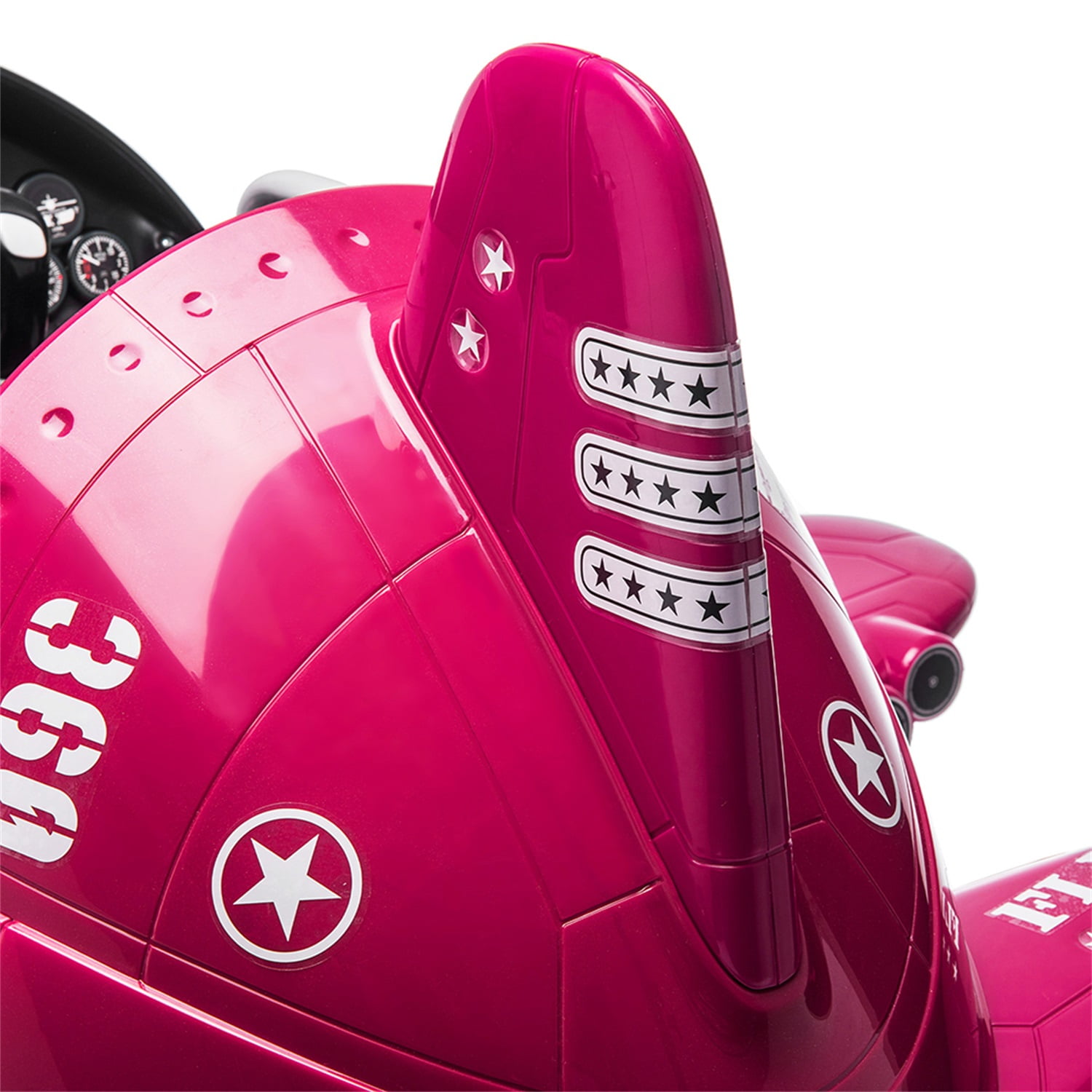 CIPACHO 12V Children's Electric Ride On Airplane, Car for Kids Vehicle with Bombing Sound, Joysticks Operation, FM Radio, Remote Control, Best Gift for Aged 3-8, Pink CIPACHO 12V Children's Electric Ride On Airplane, Car for Kids Vehicle with Bombing Sound, Joysticks Operation, FM Radio, Remote Control, Best Gift for Aged 3-8, Pink