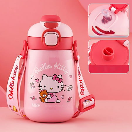 Hello Kitty Children's Insulation Cup For Primary School Girl 316 Food-grade Water Cup With Straw School Special Direct Drinking Kettle