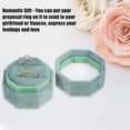 thumbnail image 3 of Caja de anillo de terciopelo verde Unique Bargains Almacenamiento de joyas 2 ranuras, 3 of 7