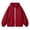 Red, variant on Girls Solid Fleece Zip Up Hoodie Jacket, Casual Long Sleeve Hooded Sweatshirt Coat, Soft Warm Outerwear for Kids Autumn Winter School Daily Leisure Wear(White,7-9 Years)
