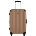 thumbnail image 3 of Travelers Club 4-Piece Hard Side Spinner Travel Luggage Set, Mocha Brown, 3 of 14