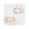 thumbnail image 2 of Women's White Clutch Purse with Gold Ring Handle Fashion Evening Handbag, 2 of 9