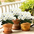thumbnail image 4 of Artificial Geraniums Faux Flowers UV Resistant Realistic Bouquet for Garden Patio Porch Window Box Hanging Basket Home Wedding Party Decorations, 4 of 7