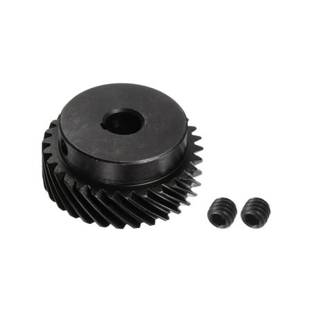 

Uxcell 10mm Aperture 30T Helical Gear 1 Mod 3x1.4mm Keyway Motor Gear Left Direction