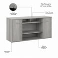 thumbnail image 3 of Bush Business Furniture Studio C 30" Storage Cabinet with 2 Doors and 12 Shelves Platinum Gray, 3 of 8