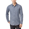 thumbnail image 1 of American Rag Willard Grindle - Camisa con botones para hombre, color azul, mediano, 1 of 1