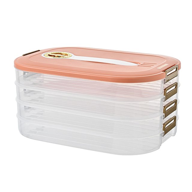 Hinati Clearance Food Storage Containers Household Dumpling Storage Box Airtight Food Storage Containers Set, Pantry Organization Canisters for Cabinets, Countertop, Drawers, Under Sink