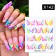 thumbnail image 1 of Harunouta 1 hoja de calcomanías al agua para uñas, transferencia de lavanda, hojas de flores de primavera, pegatinas para decoración de uñas, manicura DIY Tan Jianjun unisex, 1 of 2