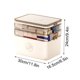 thumbnail image 3 of Kit de Primeros Auxilios Caja de Almacenamiento de Tres Capas, Kit de Primeros Auxilios de Emergencia en el Hogar Vacío, Caja de Almacenamiento de Plástico Portátil, Caja Multipropósito con Manija, Ad, 3 of 8