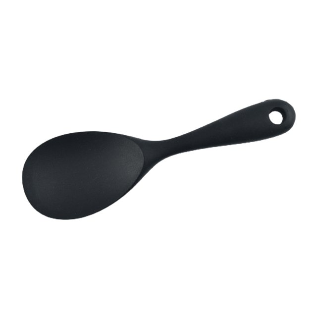 Lubelski Silicone Rice Spoon Solid Color Non-stick Meal Pot Pan Scoop Kitchen Utensils