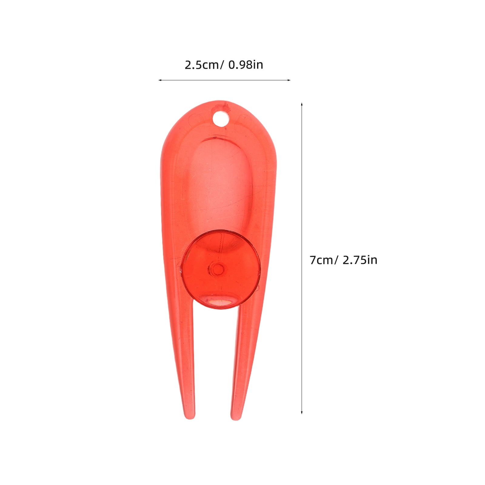 DEEPCRAFF 8Pcs Compact Plastic Divot Repair Tool with Golf Ball Marker for Golf Course Maintenance