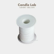 Candle Lab | 200ft Candle Wicks Spool Cotton Braid Candle Wick Pre Waxed Non-Smoke Braided Wicks Beeswax Candles Wicks