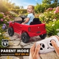 thumbnail image 4 of Qaba 12V Kids Ride on Car, Licensed Dodge RAM 3500 Ride on Toys for Toddlers with Dual Motors, Remote Control, Suspension, Bluetooth and Lights, Red, 4 of 10