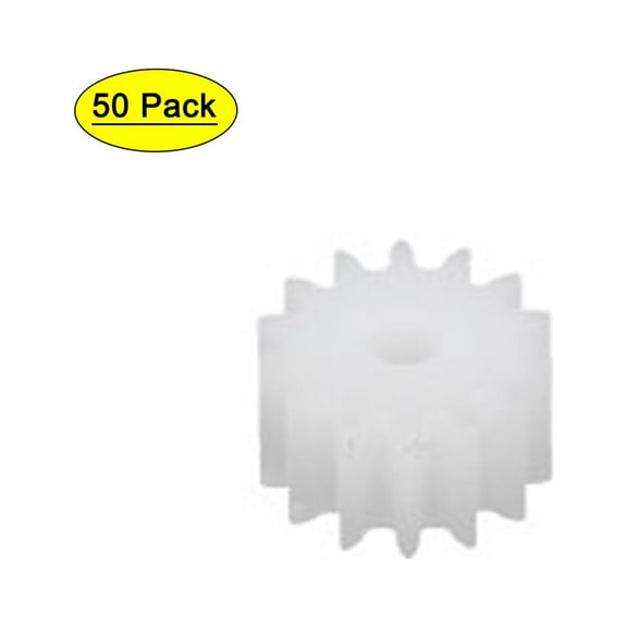Unique Bargains 50pcs 14 Teeth 8mm Dia Plastic Gear Wheel for Toy Car Motor Shaft