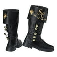 thumbnail image 6 of Christmas Santa Claus Boots for Men Wide Santa Combat Boots Xmas Accessory, 6 of 6