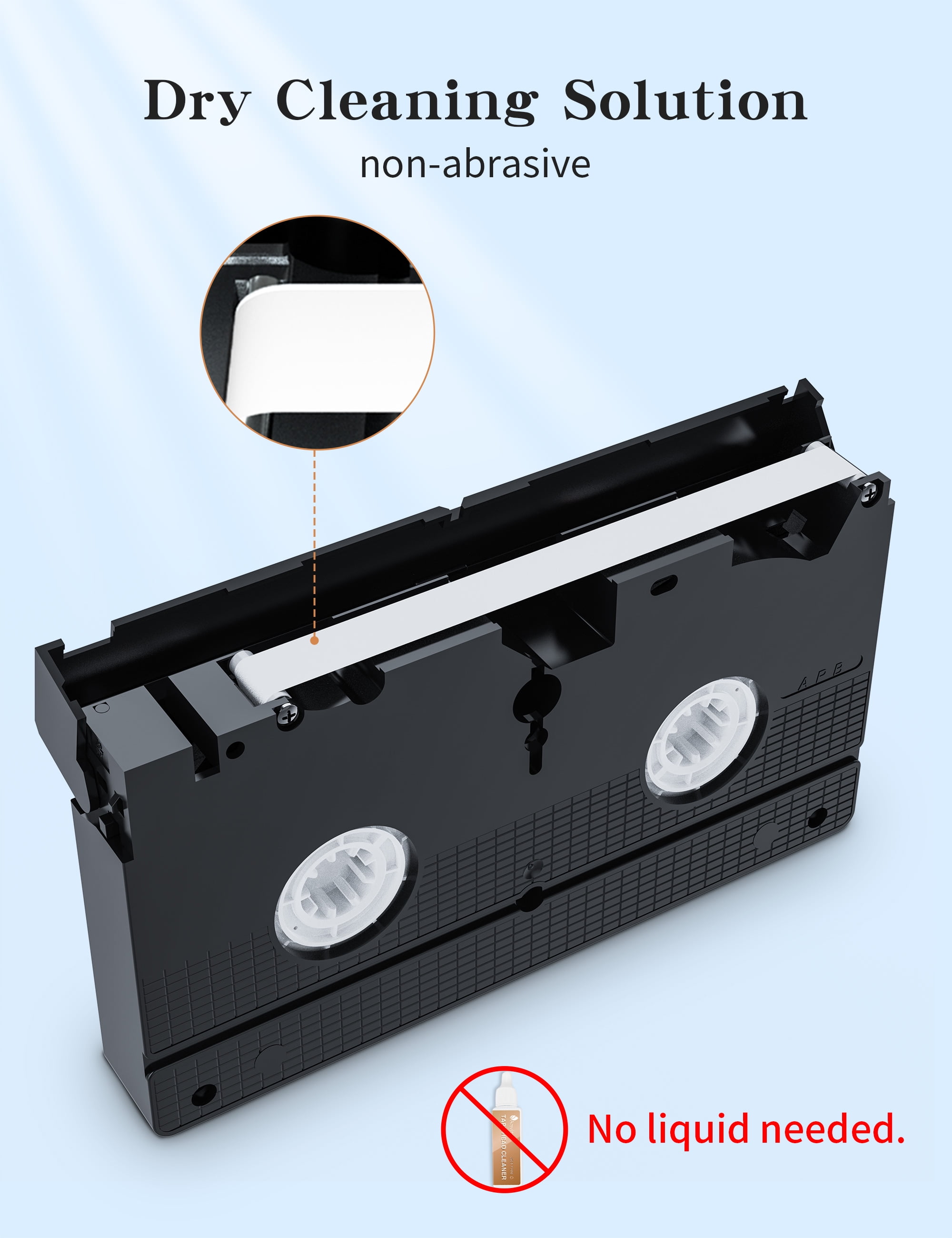 Buy Arsvita VHS/VCR Head Cleaner, Video Head Cleaning Kit for VHS/VCR