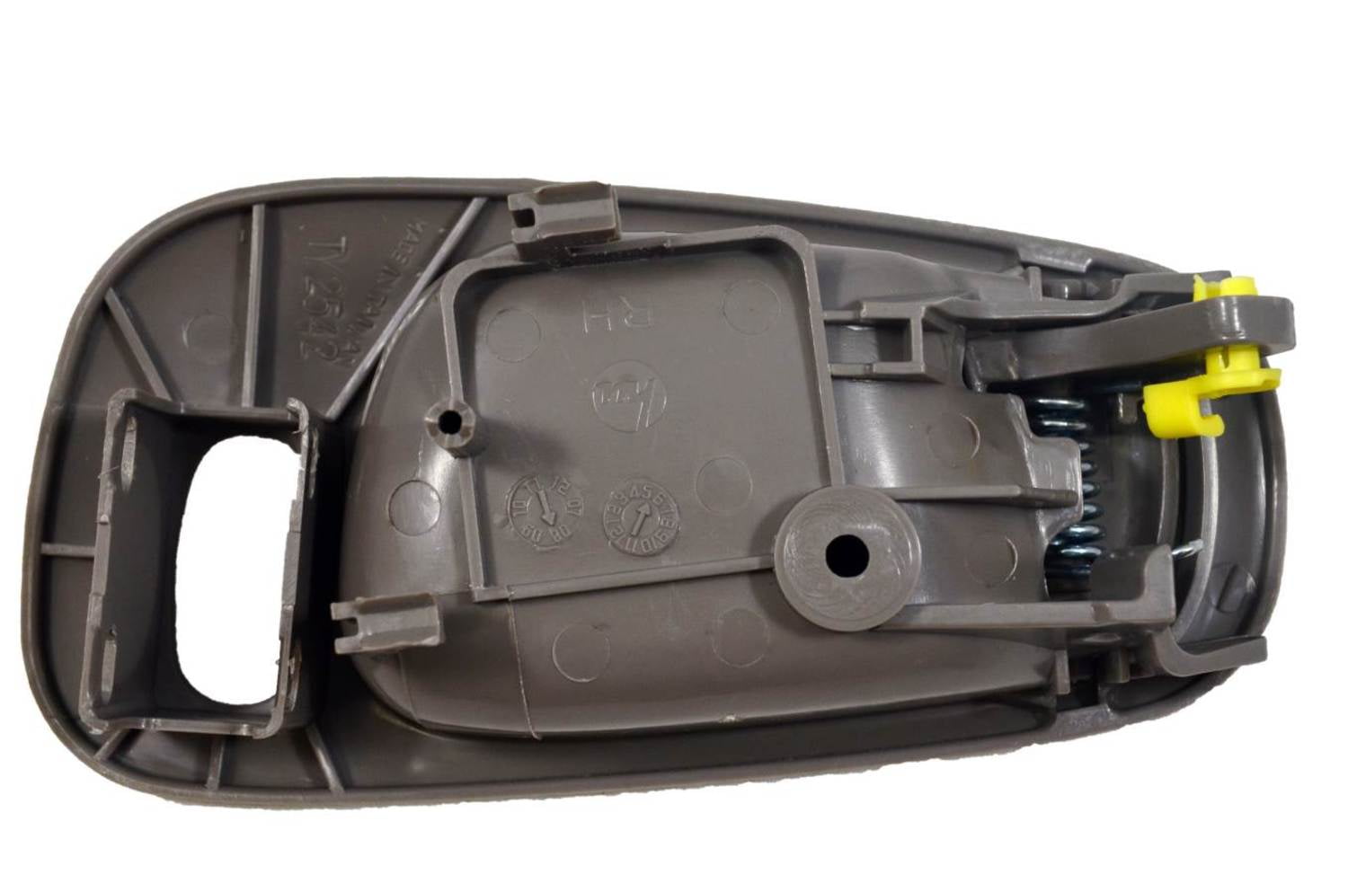 Driver Side PT Auto Warehouse TO-2542G-LH with Power Lock Hole Gray Inside Interior Inner Door Handle 