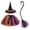 /c41Orange37, variant on JCCXIN Child Toddler Girls Witch Halloween Outfits Dress-Up Party Clothes Bowknot Tutu Skirt With Hat Broomstick 3 PC Set Trick Or Treat School Carnival Eye-Catching Outfit Sets,Dark Purple,6-8 Years