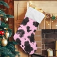 thumbnail image 3 of SKYSONIC Cow Print Christmas Stocking Personalized Large Candy Stocking Hanging Gift Xmas Stockings Decoration for Family Holiday Party Ornaments Decor Fireplace, 3 of 7