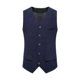 thumbnail image 2 of Camiseta sin mangas con cuello en V para hombre, blusa de poliéster con botones, bolsillos y cuello en V a la moda., 2 of 9
