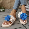 thumbnail image 4 of Women's Slipper Women's Casual Versatile Flop Sandals For Spring And Summer Featuring Comfortable And Stylish Floral Open Toe And Soft Soles.,Beige,37, 4 of 9