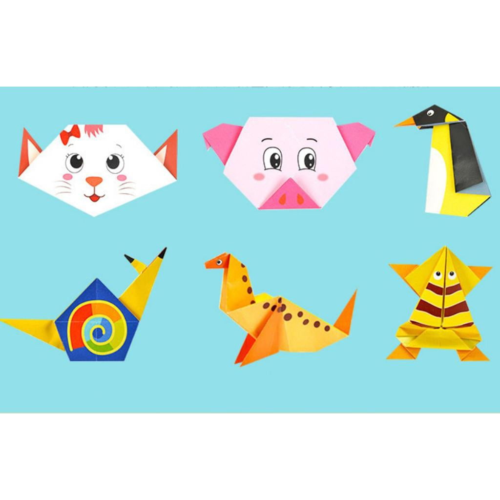 perfk 2xOrigami Kit 54 Pattern 108 Pieces Origami Folding Papers and Origami Book