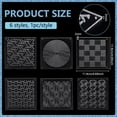 thumbnail image 2 of 1set Transparent Acrylic Templates for Craft Supplies Square Mixed Shapes 11.9x11.9x0.3cm Hole: 2mm 6pcs/set, 2 of 9