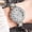 Silver, variant on TIHLMK Full-Rhinestone Women's Watch Fashion Women's Watch Casual Quartz Watch for Men Women New Women Watch Women's Gifts Valentine's Day Gift