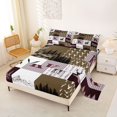thumbnail image 2 of Castle Fairy Deer Initial K King Sheets 4pcs,Vintage Camo Animal Hunting Bedding,1 Fitted Sheet, 1 Flat Sheet and 2 Pillowcases, 2 of 6