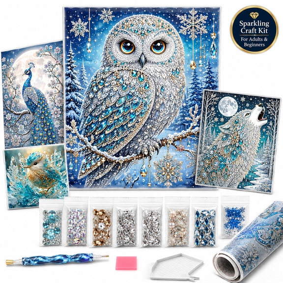 5D Special Shape Diamond Art Kits for Adults Beginners, DIY Crystal Rhinestone Painting Kit, Easy Gem Art Craft with Sparkling Decorative Finish for Home Decor