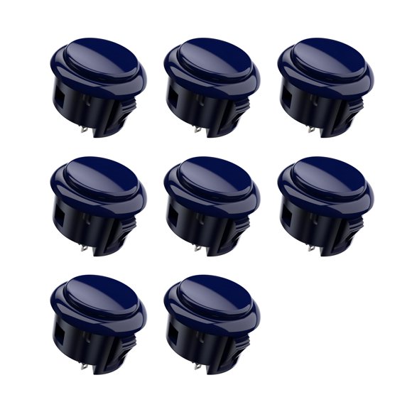 Botón pulsador para arcade MAYFLASH MFBK-30 de 30 mm, 8 piezas, negro