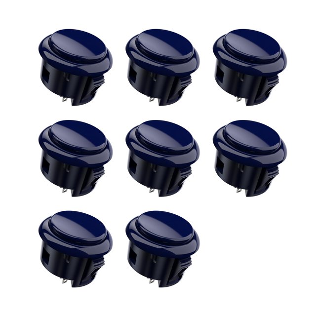 Botón pulsador para arcade MAYFLASH MFBK-30 de 30 mm, 8 piezas, negro
