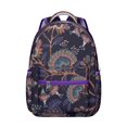 thumbnail image 1 of Abstract Paisley Art School Backpack Durable Students Backpack with Boho Vintage Floral Pattern and Elegant Ethnic Design, 1 of 5