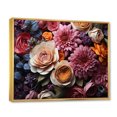 thumbnail image 2 of Designart Décoration Murale Encadrée de Roses, art Mural Encadré de Roses, Rhapsodie de Roses, art Mural Encadré Moderne Rose Doré, Cadre Doré 20x12 Pouces, 2 of 5