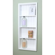 14x36 Recessed Sloane Wall Niche with beadboard back and three shelves