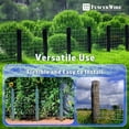 thumbnail image 6 of Fencer Wire Cattle Panel, Hog Panel, Farm Fence, Galvanized Welded Wire Fence Roll 5' x 100', 12.5/10 Gauge, Graduated Mesh (4"-9"), Animal Barrier for Cattle, 6 of 8